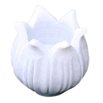 White Marble Candle holder , candle holder , hand carved marble candle holder Home Decor
