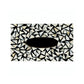 Mother Of Pearl Tissue Box In White Triangle Pattern