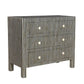 Bone Inlay Chest Of Drawers in black