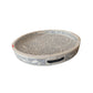 Handcrafted Bone Inlay Beautiful Decorative Round Serving Tray Home Décor Item