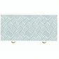 Bone Inlay Chest Of 3 Drawers in Teal Blue Color
