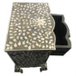 Personalized Mother of Pearl Antique Handmade Night Stand End table Furniture with Insurance