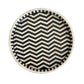 Handmade Customized Bone Inlay Round zig Zeg Pettren Tray Best For Home And Office