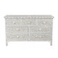Personalized Bone Inlay Handmade Chest Of 7 Drawers Beautifully Crafted Home Decor Inlay Furniture
