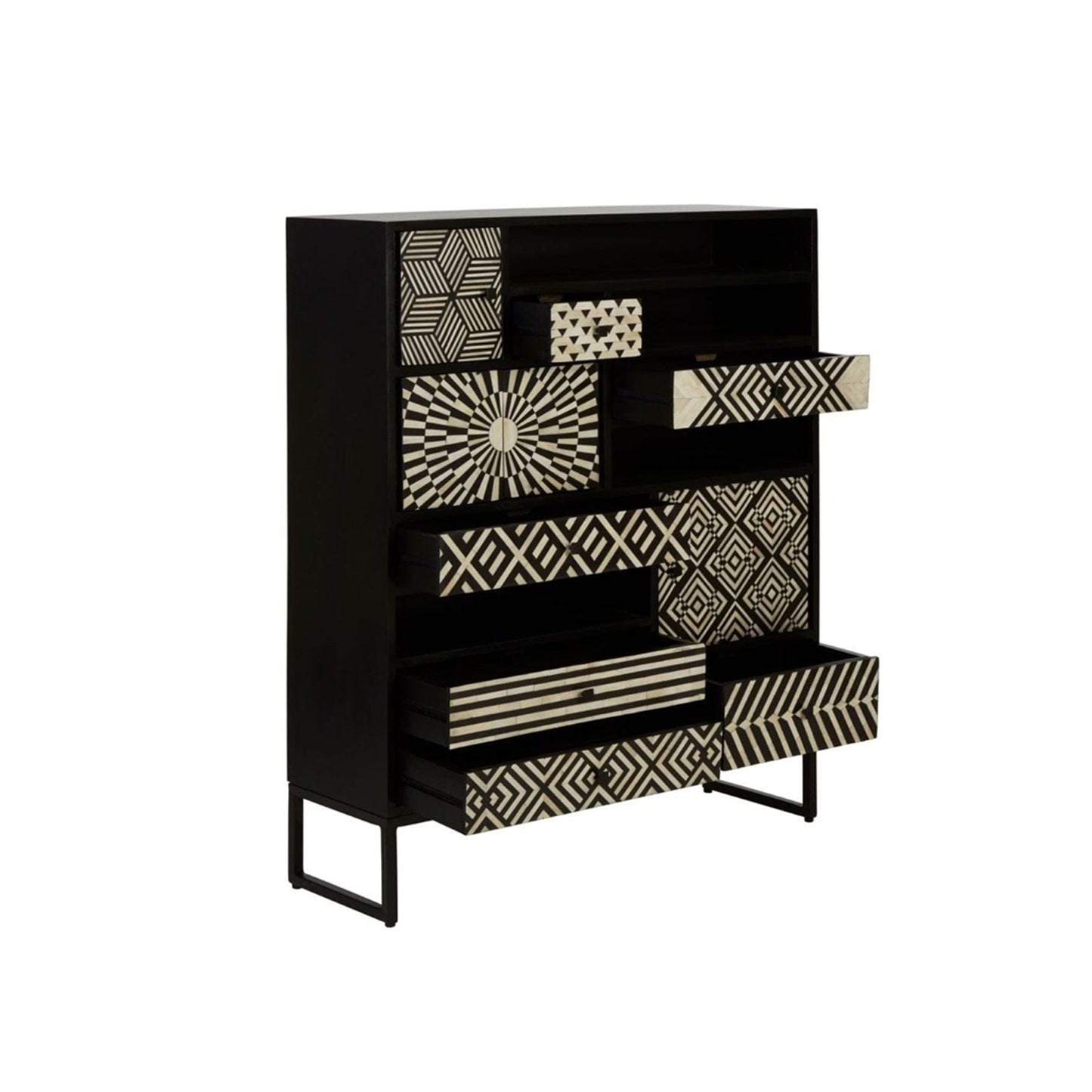 Handmade Customized Bone Inlay Bar  Cabinet