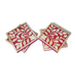 Handmade Customized Bone Inlay Floral Coaster Set of 4 Coaster Plate for Home Decor