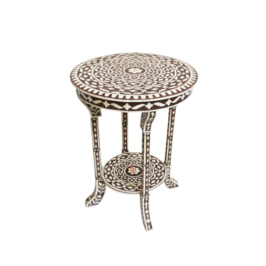 Handmade Bone Inlay Modern Antique Floral Design Stool Home Decor Furniture Beautifully Design Classic Vintage Furniture