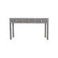 Handmade Customized Bone Inlay Star Eye Pattern 3 Drawer Console Table