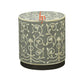Personalized Floral Pattern Design Black Bone Inlay Round Shape Sitting Stoo