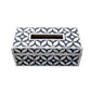 Handmade Bone Inlay Star Eye Pattern Tissue Box for Home and Office Decor
