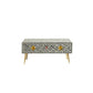 Personalized Bone Inlay Coffee Table Elegant Stripe Design Stunning Look Best Home Decor Furniture