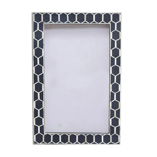 Handmade Customized Bone Inlay  Pattern Photo Frame Best For Home Decor