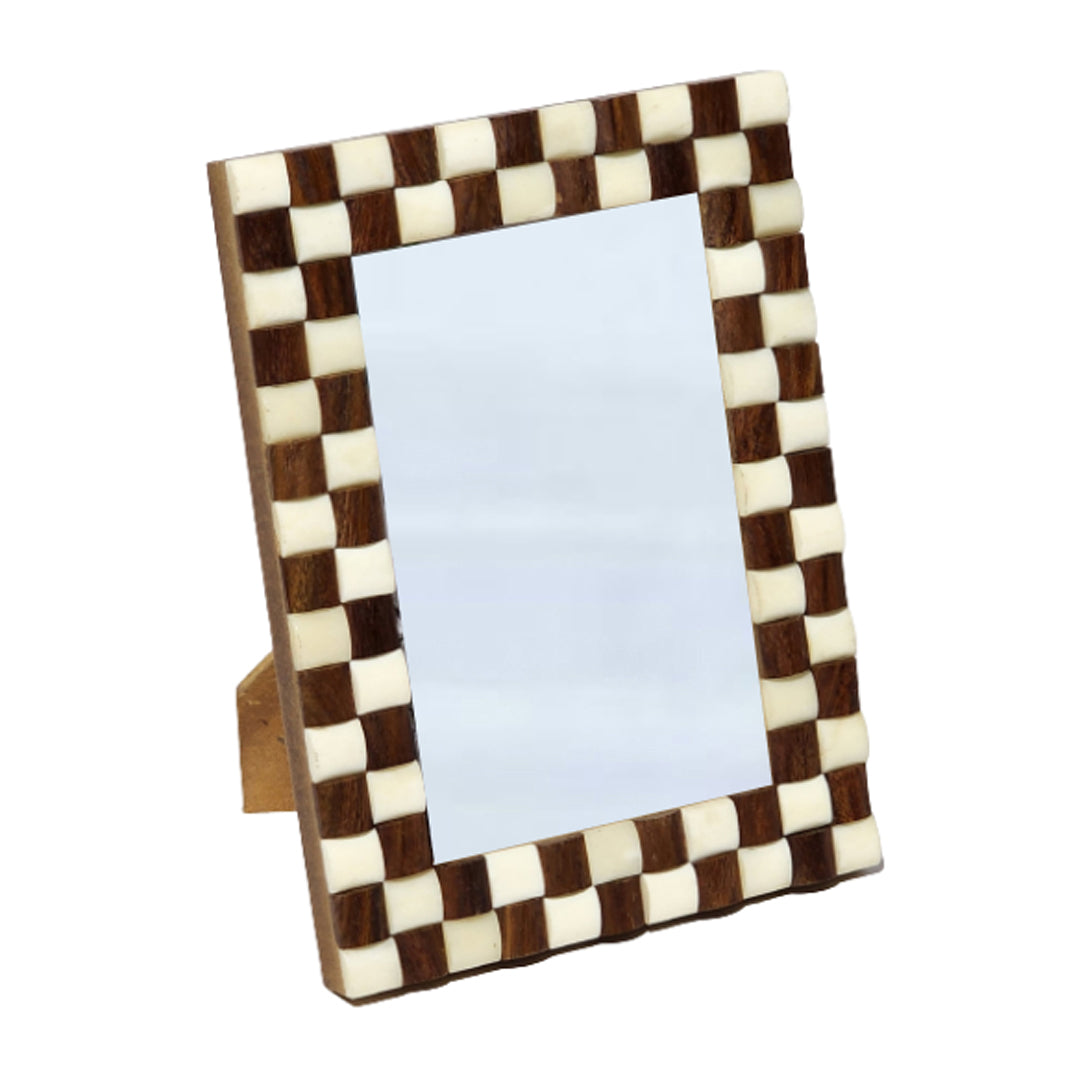 Handmade Customized Bone Inlay  Pattern Photo Frame Best For Home Decor