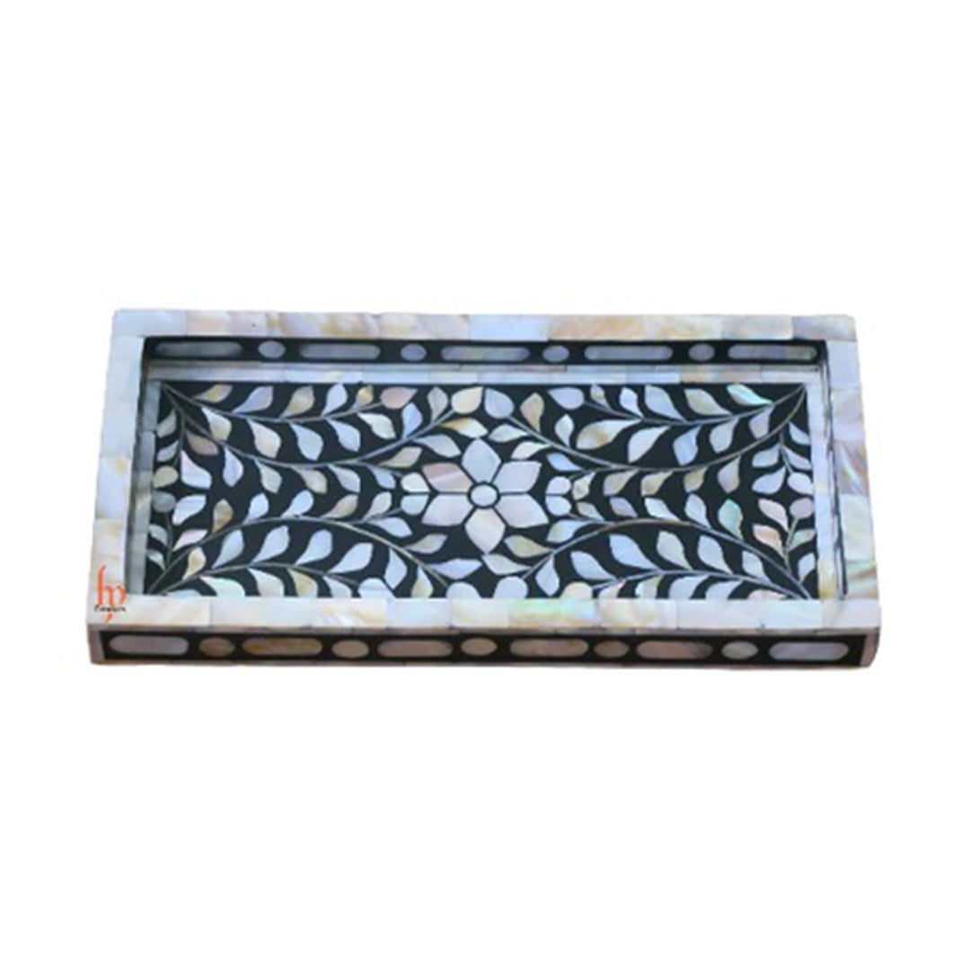 Handmade Mother Of Pearl Inlay Tray,Serving Tray,Decorative Tray Perfect Gift for any occasion