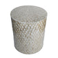 Handmade Customized Mother of Pearl Round Stool