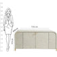 Handmade Customized Bone Inlay White Waterfall Console Table