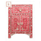 Personalized Handmade Bone Inlay Set Of 2 Bedside Tables Home Decor Furniture Attractive Floral Design Entrance Tables