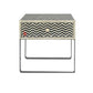 Handmade Bone Inlay Attractive Design Geometric Chevron Bedside Table Chevron with Iron Base