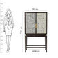 Handmade Bone Inlay Personalized Stunning Bar cabinet