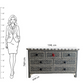 Personalized Handmade Bone Inlay 7 Chest Of Drawers Beautifully Crafted Home Decor Inlay Furniture
