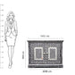 Personalized Bone Inlay Sideboard Cabinet Beautiful Floral Design Living Room Side Cabinet Beautiful Home Decor Furniture