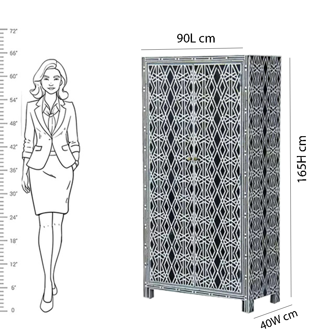 Personalized Handmade Bone Inlay Antique Floral Wardrobes Best For Home
