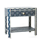 Personalized Bone Inlay Beautiful Bedside Table 1 Drawer Shelf Beautifully Crafted Floral Design Customized.