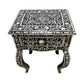 Personalized Mother of Pearl Antique Handmade Night Stand End table Furniture with Insurance