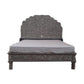 Handmade Bone Inlay King and Queen Size  Bed Frame with Headboard for Bedroom Decor