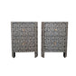 Personalized Handmade Midtown Inlay Nightstand Night Stand/Set Of 2 Bedside Tables