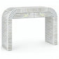 Mother Of Pearl and Bone Inlay Bedside With Bone Inlay Console Table