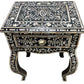 Personalized Mother of Pearl Antique Handmade Night Stand End table Furniture with Insurance