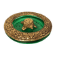 Beautiful Decorative Glass Bowl with Metal Tortoise Incense Holder for Home Decor