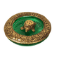 Beautiful Decorative Glass Bowl with Metal Tortoise Incense Holder for Home Decor
