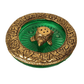 Beautiful Decorative Glass Bowl with Metal Tortoise Incense Holder for Home Decor