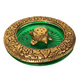 Beautiful Decorative Glass Bowl with Metal Tortoise Incense Holder for Home Decor