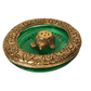 Beautiful Decorative Glass Bowl with Metal Tortoise Incense Holder for Home Decor