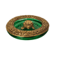 Beautiful Decorative Glass Bowl with Metal Tortoise Incense Holder for Home Decor
