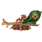 Beautiful Decorative Metal Flute with Beautiful Metal Peacock Feather Key Stand for Home Decor