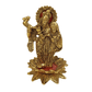 Beautiful Decorative Metal Lord Radha Krishna on Metal Lotus Statue for Home Decor