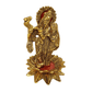 Beautiful Decorative Metal Lord Radha Krishna on Metal Lotus Statue for Home Decor