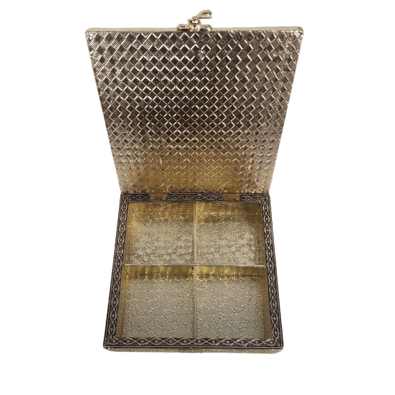 Beautiful Decorative Wooden with Meenakari Dry Fruit Box for Home Decor