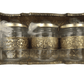 Decorative Beautiful Wooden Meenakari Peacock Pattern Tray with 3 Jar for Home Decor
