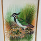 Handmade Bird Painting on Silk Fabric for Home and Office Decor