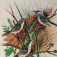 Handmade Birds Painting on Silk Fabric for Home and Office Decor