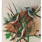 Handmade Birds Painting on Silk Fabric for Home and Office Decor
