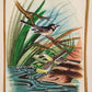 Handmade Birds Painting on Silk Fabric for Home and Office Decor