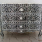 Handmade Customized Mother of Pearl Chest of 3 Drawer