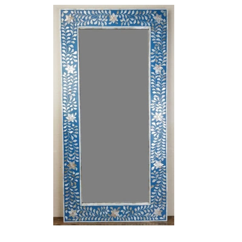 Handmade Customized Mother of Pearl Rectangular Mirror Frame