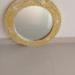 Handmade Customized Mother of Pearl Round Mirror Frame